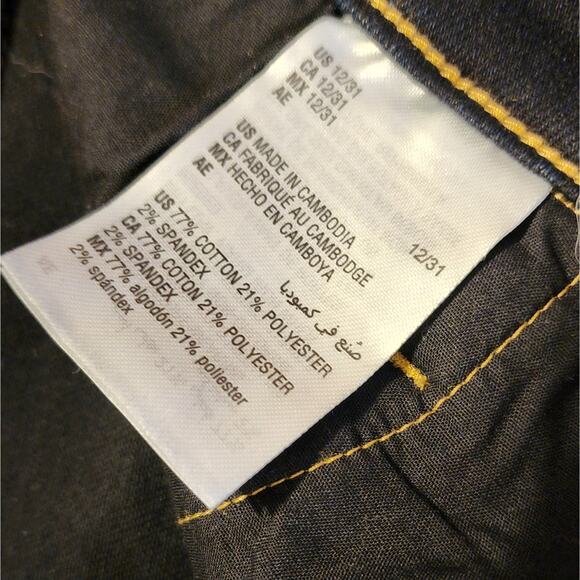 INC Intl Concepts Skinny Jeans 12/31 Dark Indigo Boot-Ready Edgy EUC - Picture 6 of 7